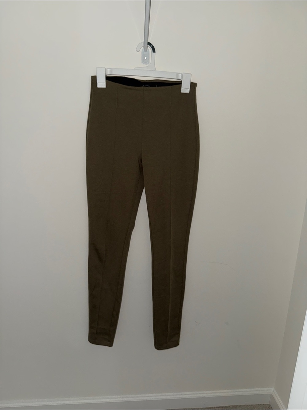 Tahari Olive Ponte Dress Pants